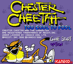Chester Cheetah - Too Cool to Fool Title Screen